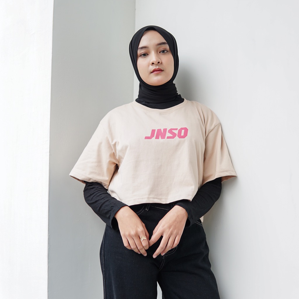 Jiniso Crop Top JNSO Áo Thun Oversize Tee | Áo Thun