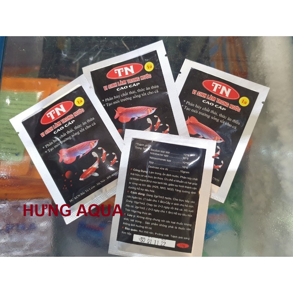 Vi sinh - Men Vi Sinh bể cá làm trong nước cao cấp TN1A, phân hủy chất thải tạo môi trường sống tốt cho cá