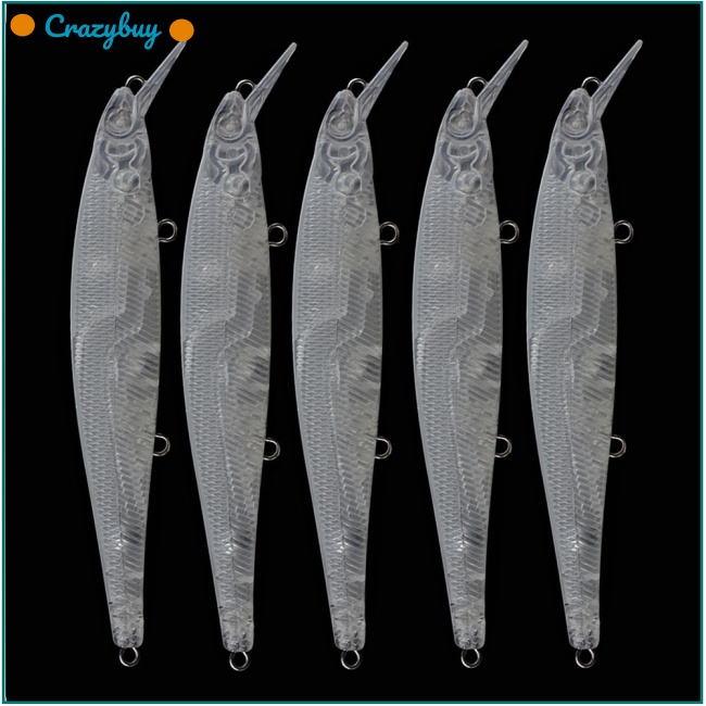 Set 10 Mồi Câu Cá Giả Trong Suốt 10.92cm/7g