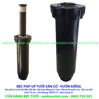 BÉC TƯỚI CỎ - VƯỜN CẢNH QUAN POP UP PHUN MƯA REN TRONG 21