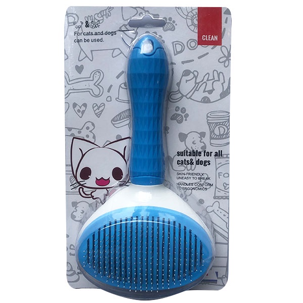 Lược chải lông cho chó mèo Clean có nút bấm