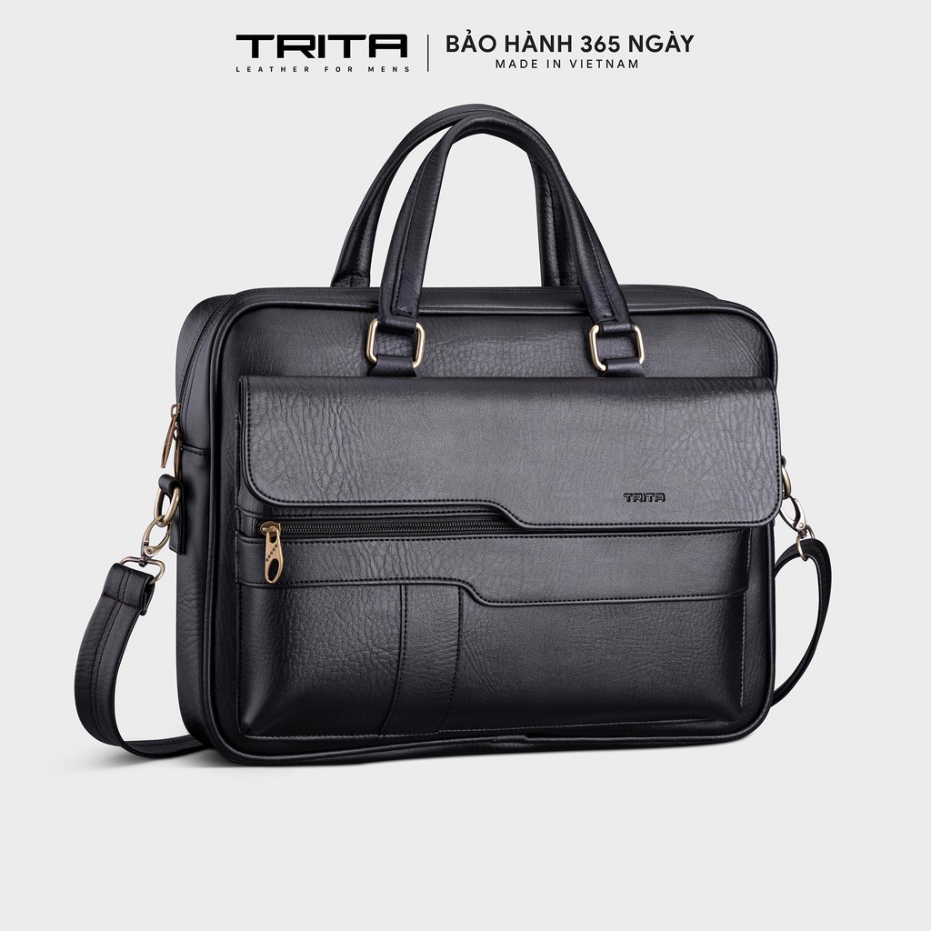 Cặp công sở nam cao cấp TRITA TCA14 đựng laptop tài liệu phong cách sang trọng lịch lãm bảo hành 1 năm -FADODA