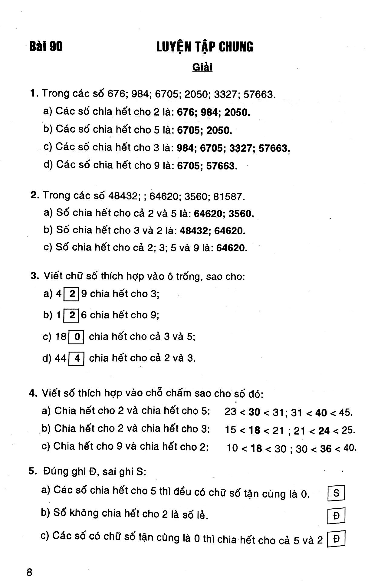 Sách Giải Vở Bài Tập Toán 4 - Tập 2 (Tái Bản)