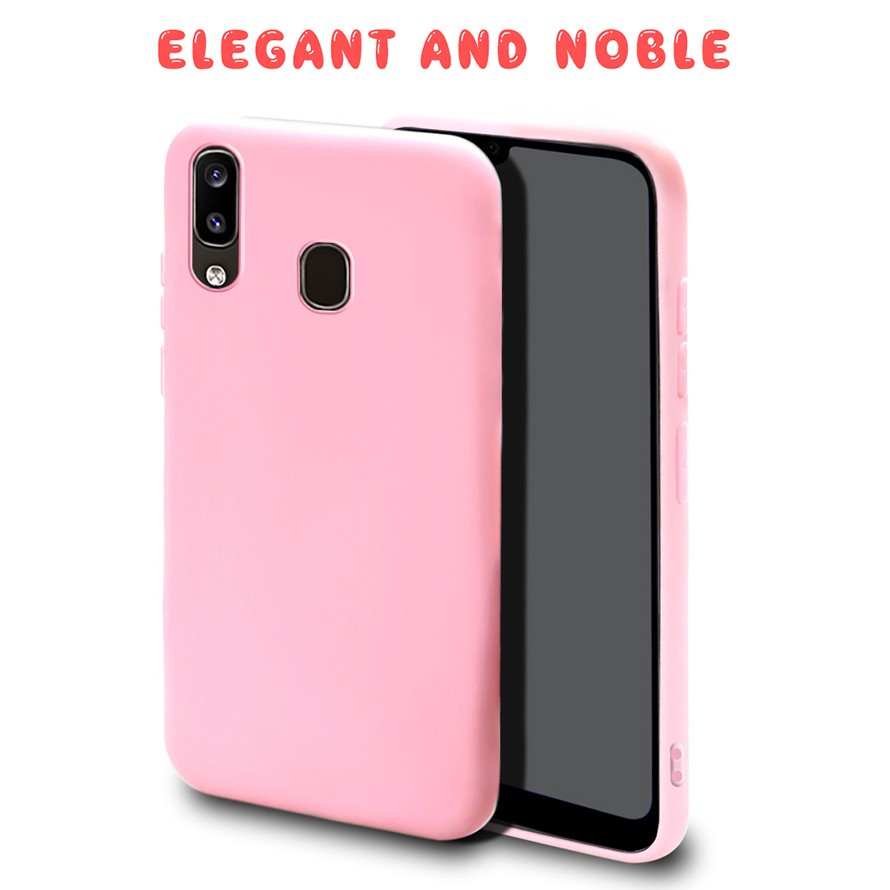 Ốp điện thoại bằng silicon mềm màu kẹo chống rơi cho Samsung M10 M20 A10S A20S A30S A