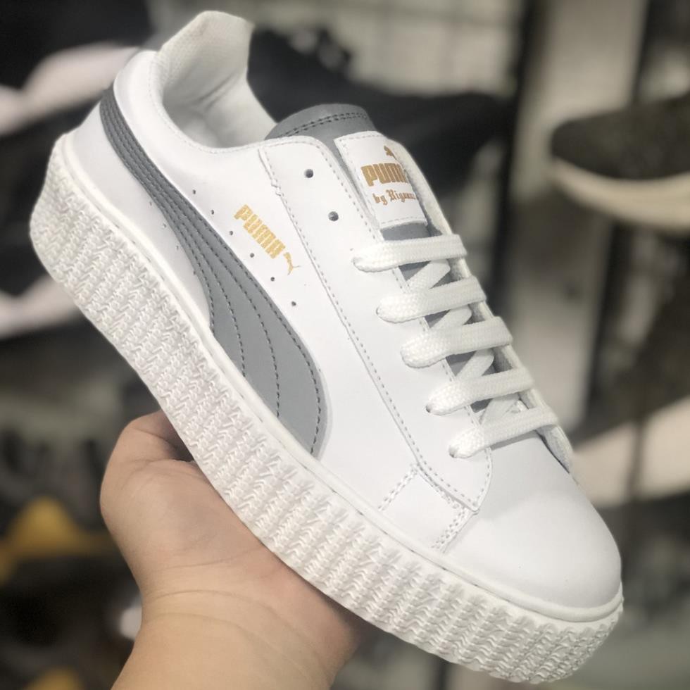 Giày Thể Thao PUAMAA Màu Trắng Phản Quang Vạch Hot Nhất 2020 Siêu Đẹp, Siêu Êm Mã PM20 | BigBuy360 - bigbuy360.vn