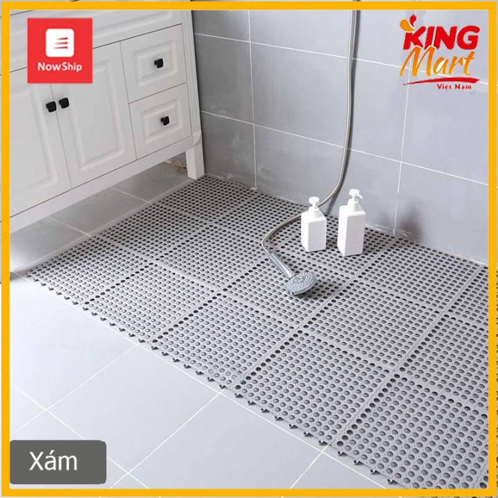 [GIẢM GIÁ CỰC SỐC TỚI 80%] Tấm lót sàn,thảm nhựa lỗ kháng khuẩn,chống trơn,trượt kt30*30 cm sạch sẽ,thoáng mát,êm chân