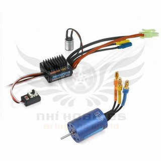 Combo HBW Esc EZRun 18A Sensorless Brushless + Motor 18.0T/5200kV + Card set