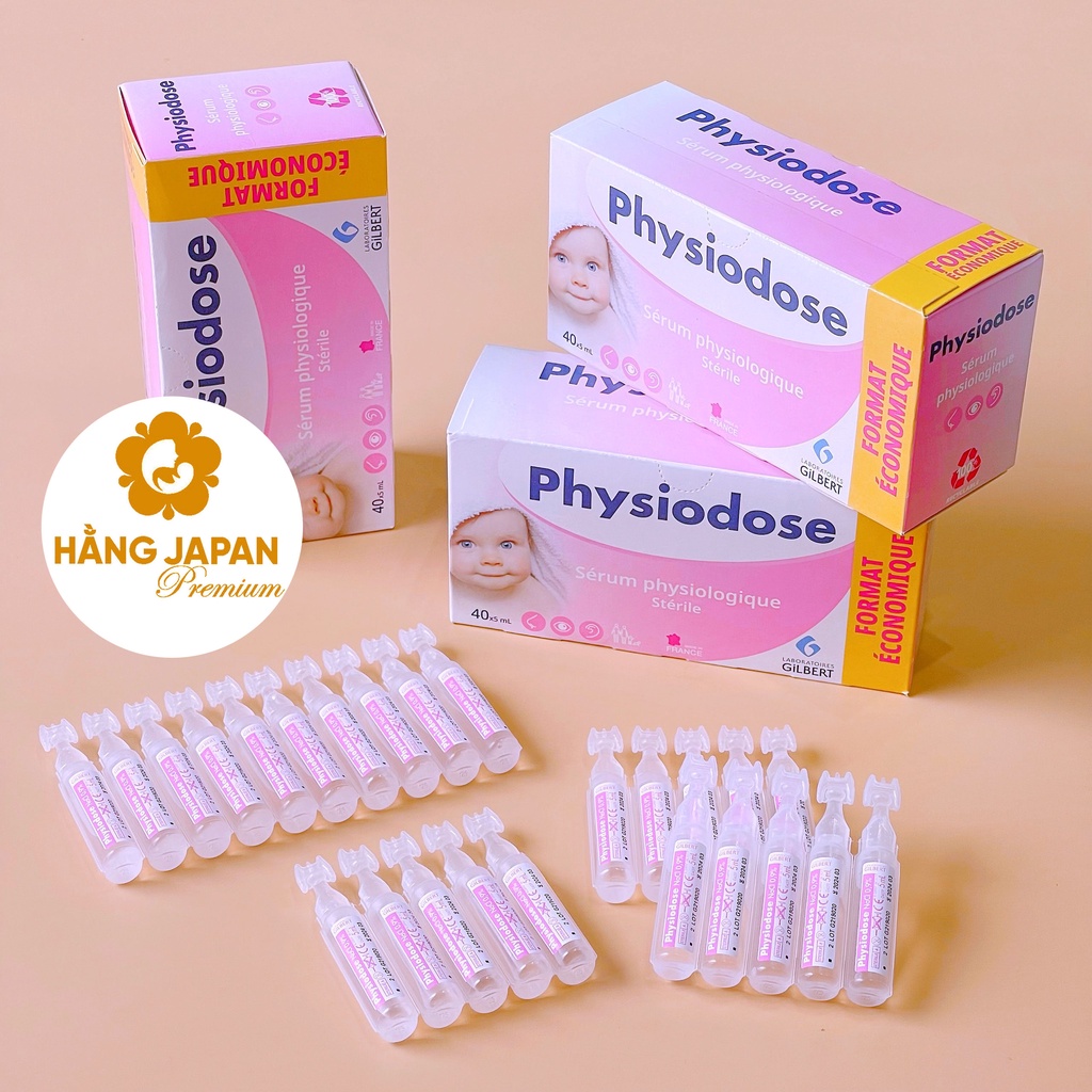 Nước muối sinh lý vệ sinh hằng ngày cho bé Physiodose Pháp