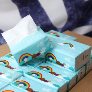 Khăn giấy, giấy ăn cầu vồng thùng 30 gói siêu dai mền mịn