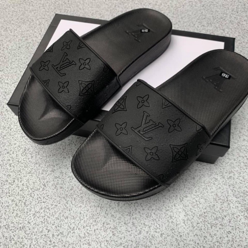 FREE SHIP  Dép Lê Cao Su Lv Nam Hoa Chữ Nổi