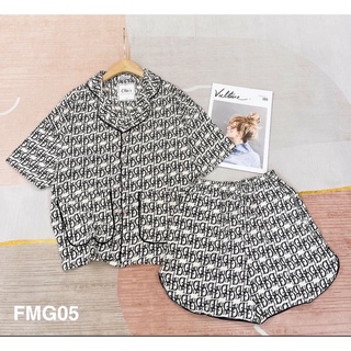 Bộ pijama cánh tay dơi lụa mango