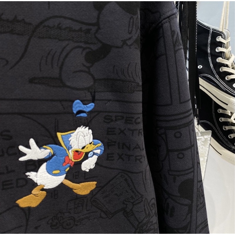 Áo nỉ dày dặn nam giới Thu Đông 2021 Phim hoạt hình mới thời trang cổ tròn dài tay