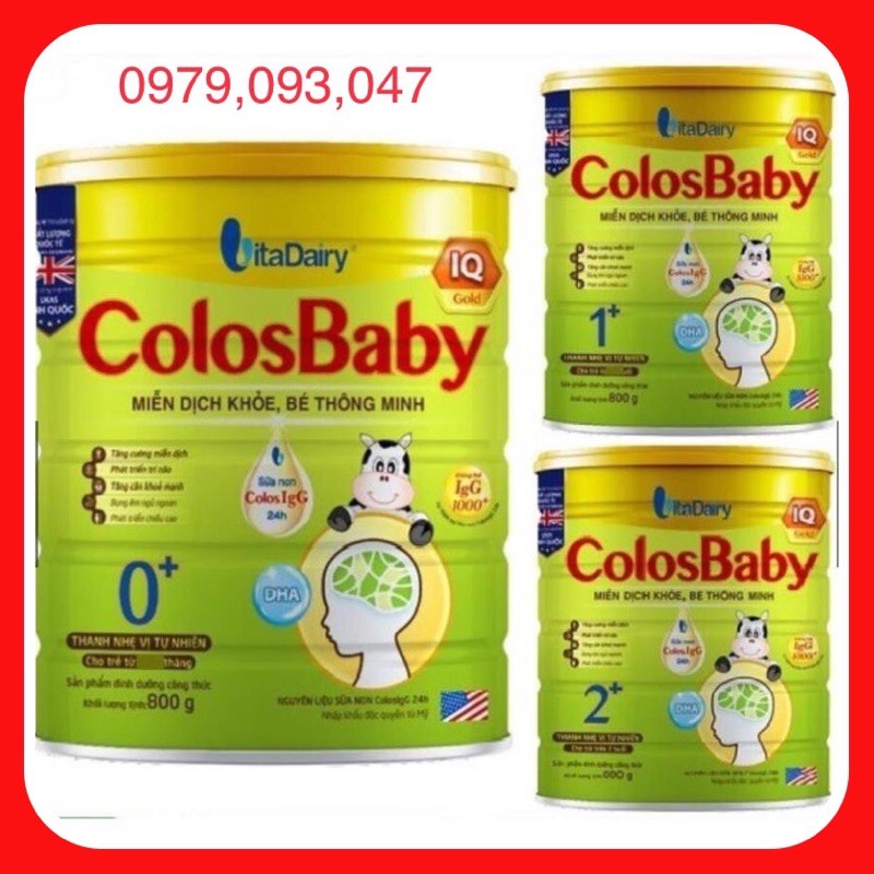 Sữa Colosbaby Gold IQ ( Miễn dịch khoẻ, bé thông minh ) date: 2023