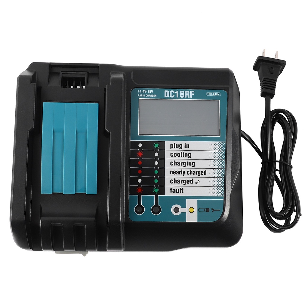 14.4V 18V Li-Ion Sạc Pin Điện Áp Hiện Tại Lcd Màn Hình Hiển Thị Kỹ Thuật Số Cho Dc18Rf Bl1830 Bl1815