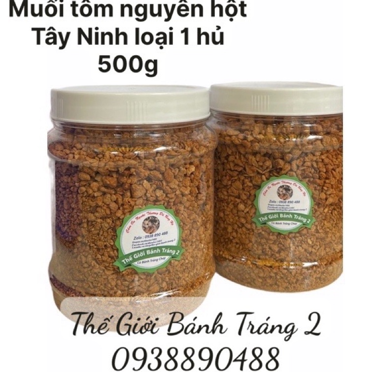 0.5kg Muối Tôm nguyên hột chính gốc Tây Ninh ko tanh, ko quá cay siêu ngon Tây Ninh!