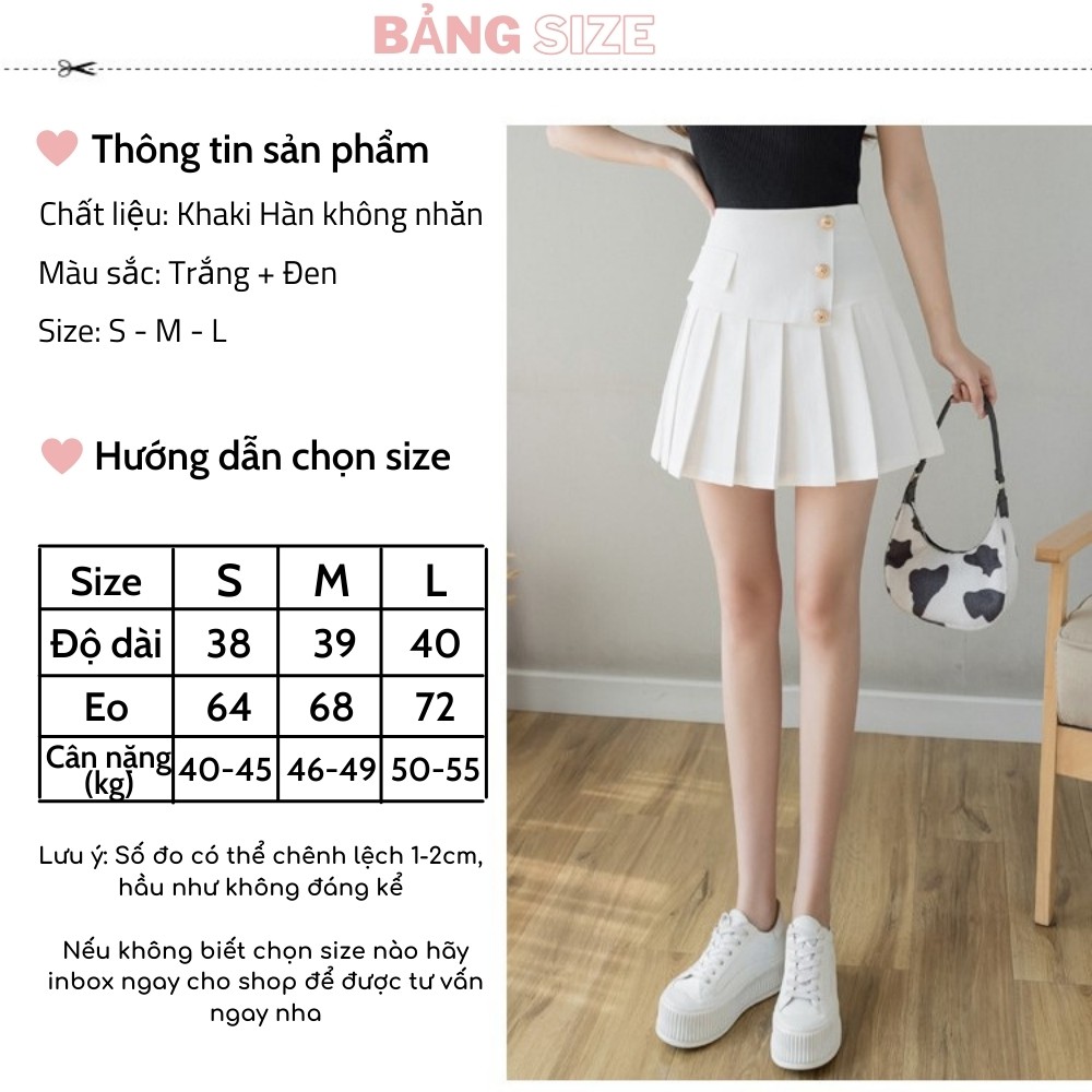Chân váy ngắn xếp ly có quần trong vintage, Chân váy tennis ngắn cạp cao ulzzang basic - Roxie | BigBuy360 - bigbuy360.vn