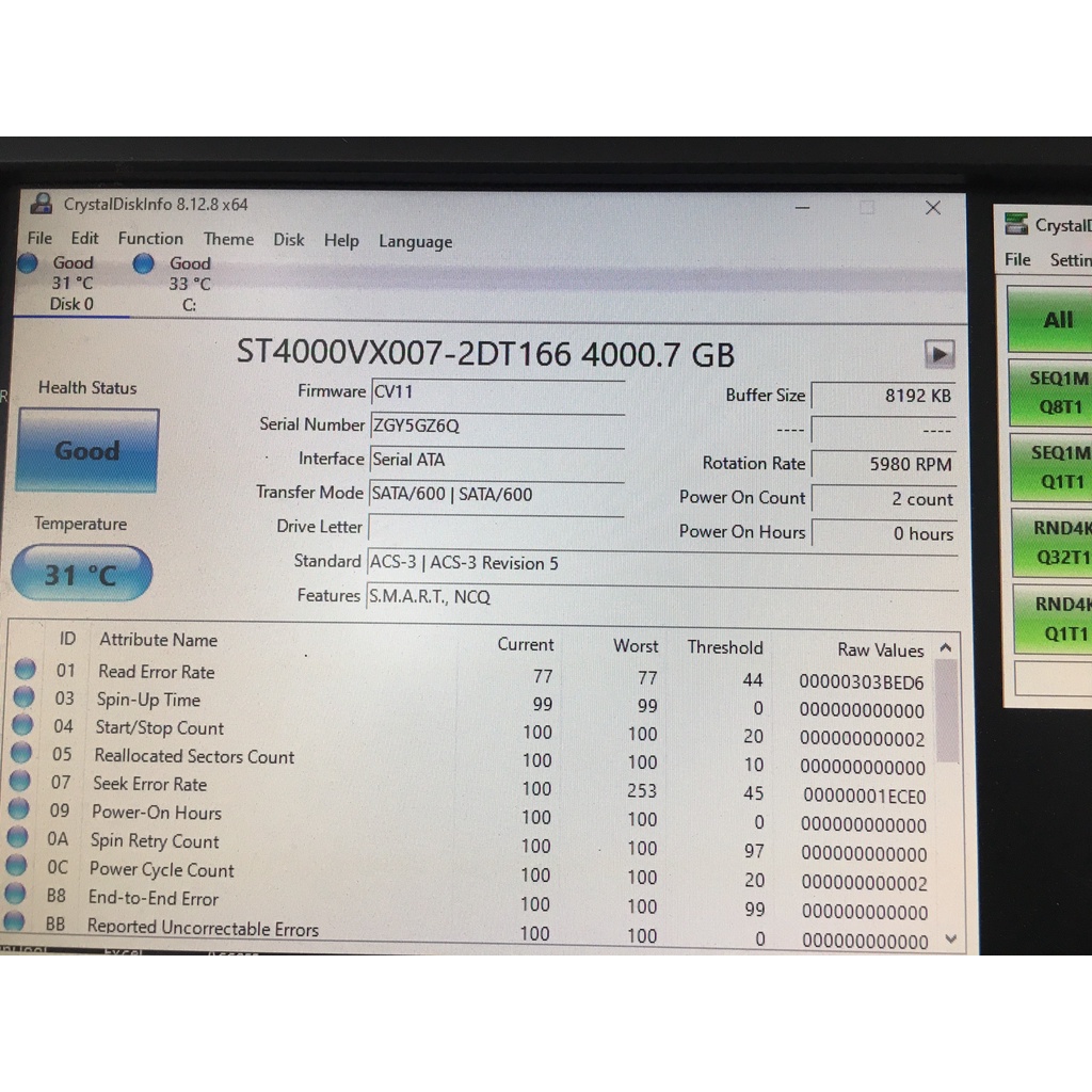 Ổ Cứng HDD SEAGATE 4TB/6TB/8TB Skyhawk BO XÉO- Hàng Nhập Khẩu , Mới 100%, Bảo Hành 2 Năm , 1 Đổi 1, Hình Thật, Clip Thật
