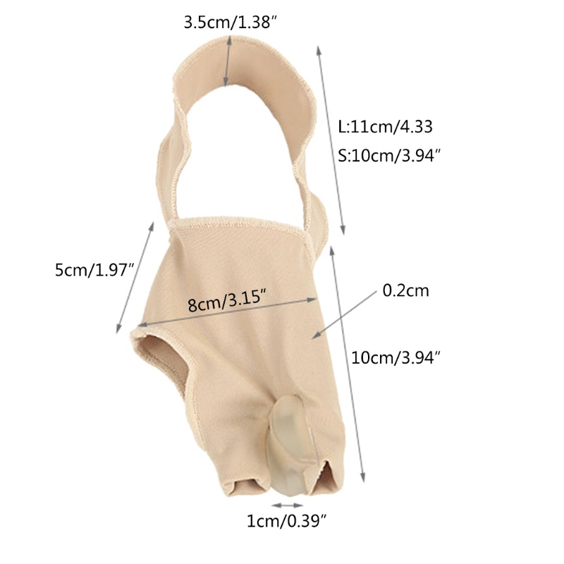 1 Cặp Dụng Cụ Chỉnh Hình Ngón Chân Cái Thoáng Khí Thoải Mái Cho Người Lớn