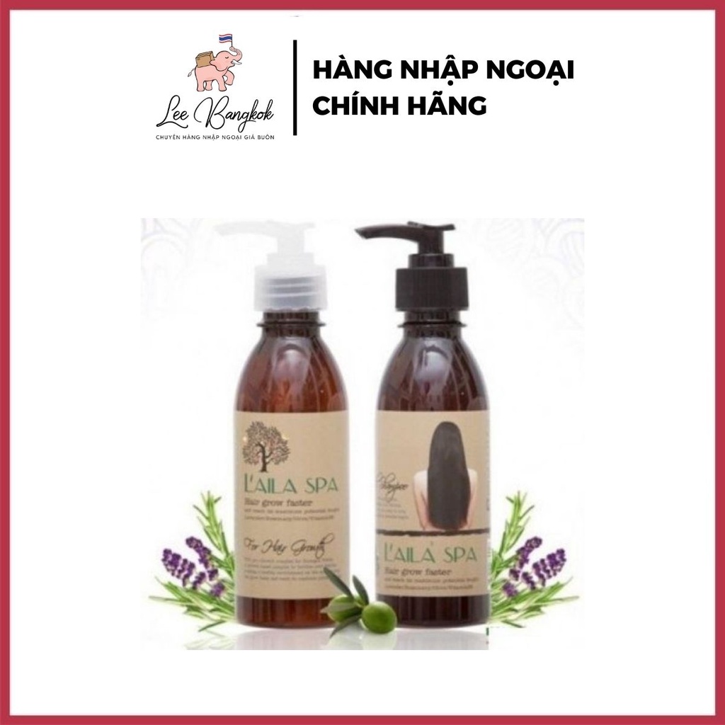 Bộ Dầu Gội + Xả Mọc Tóc Laila Spa Thái Lan - Lee Bangkok