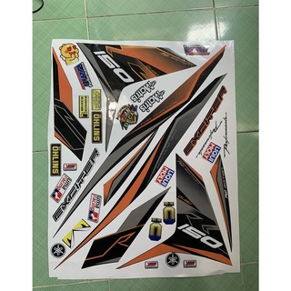 Tem xe exciter 150 RC cam đen