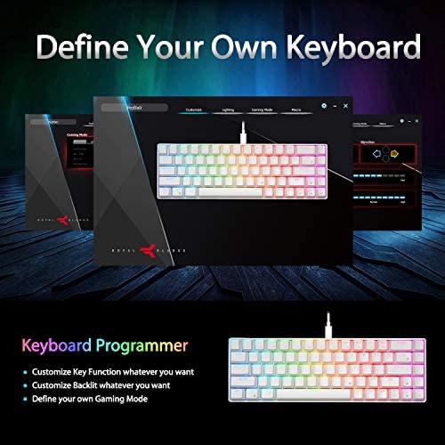 Bàn phím cơ Royal Kludge RK68/RK855 có bluetooth hai chế độ RGB cao cấp