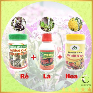 [Combo 3] Phân Bón Hữu Cơ Dinh Dưỡng Kích Ra Mầm, Mọc Rễ, Ra Hoa và Vitamin B1 Plus Thái cho Lan và Hoa kiểng