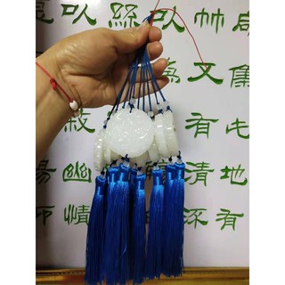 Ngọc bội long phụng phượng cổ trang đeo hông treo sáo trần tình treo ô tô quà tặng