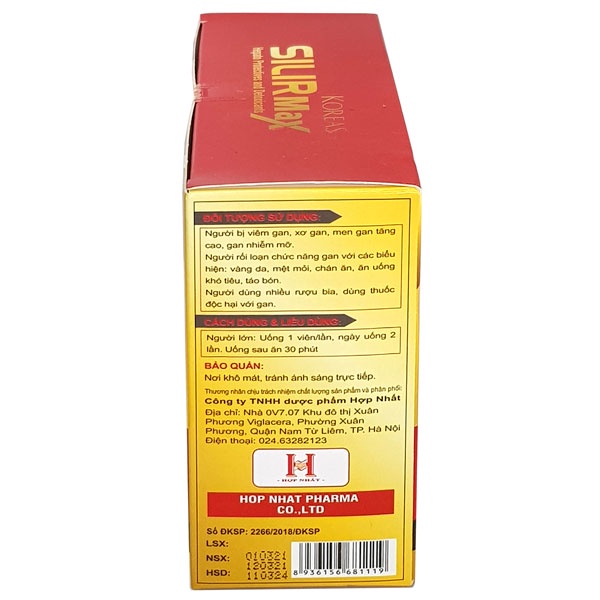 Koreas Silir Max - Hỗ trợ bảo vệ gan và hạn chế tổn thương tế bào gan