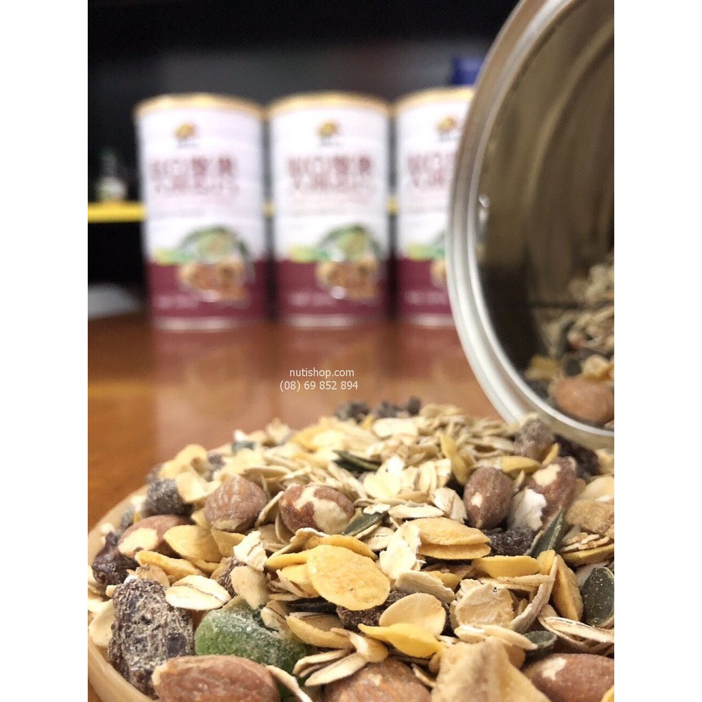 Ngũ Cốc Ăn Kiêng Mixed Nuts Oatmeal thập cẩm các loại hạt yến mạch hạnh nhân siêu ngon siêu to 1080g