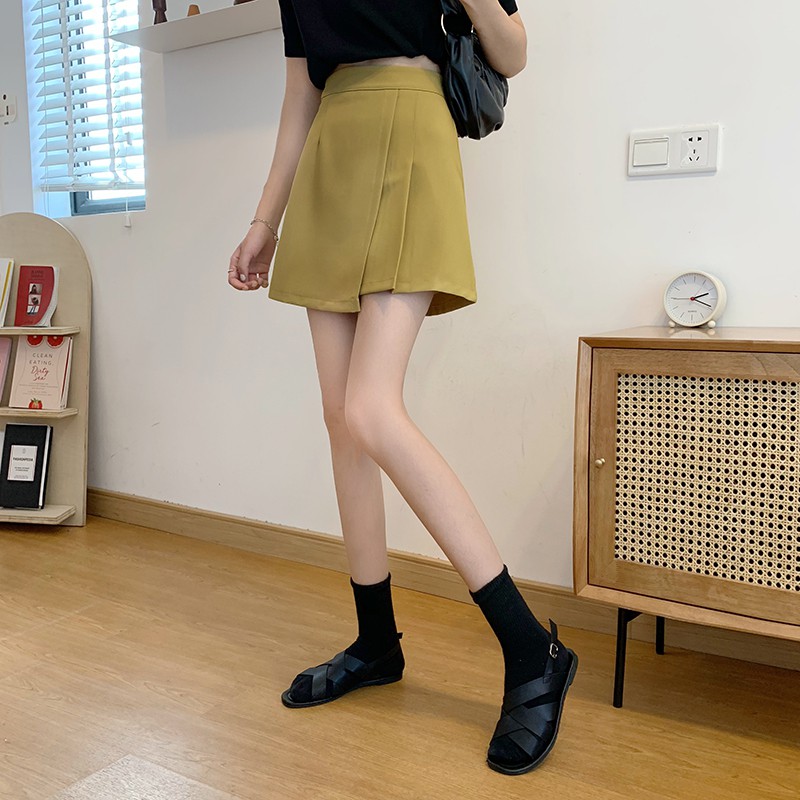 Chân Váy XIAOZHAINV Chữ A Eo Cao Phong Cách Retro Trẻ Trung Cho Nữ | BigBuy360 - bigbuy360.vn