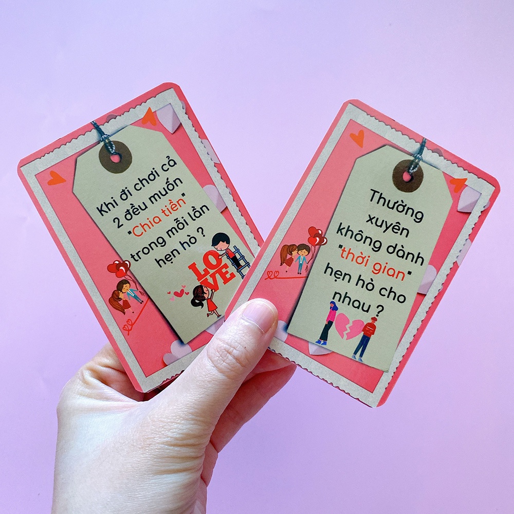 Bộ Bài Cặp Đôi Tình Yêu Thấu Hiểu 59 Lá Bài Cho Buổi Hẹn Hò Gặp Mặt Với Crush Giúp Tìm Hiểu Nhau TINHYEU