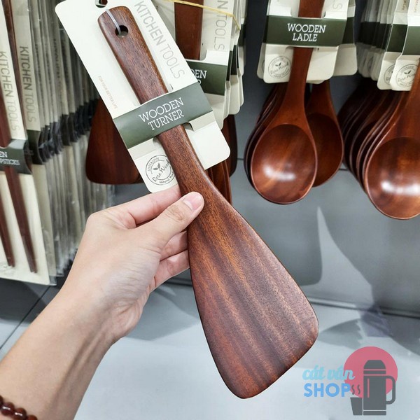 Sạn Chiên Xào - Muôi Đảo bằng gỗ Rose Wood Lock&Lock F00087