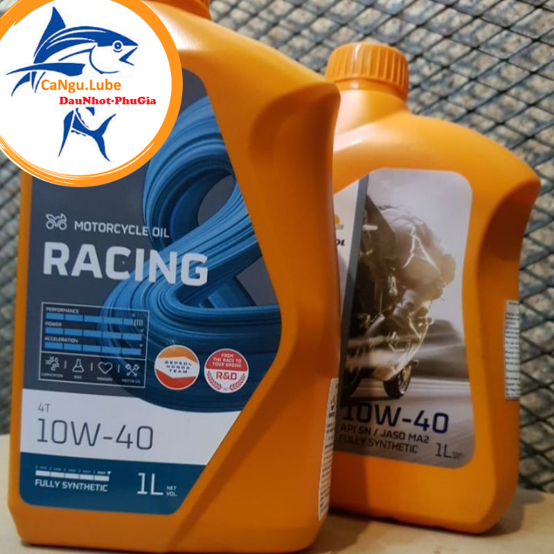 [FREE SHIP] Nhớt tổng hợp xe máy Repsol racing 10W40 chai 1L, bộ đôi nhớt repsol 10W40 chai 1L
