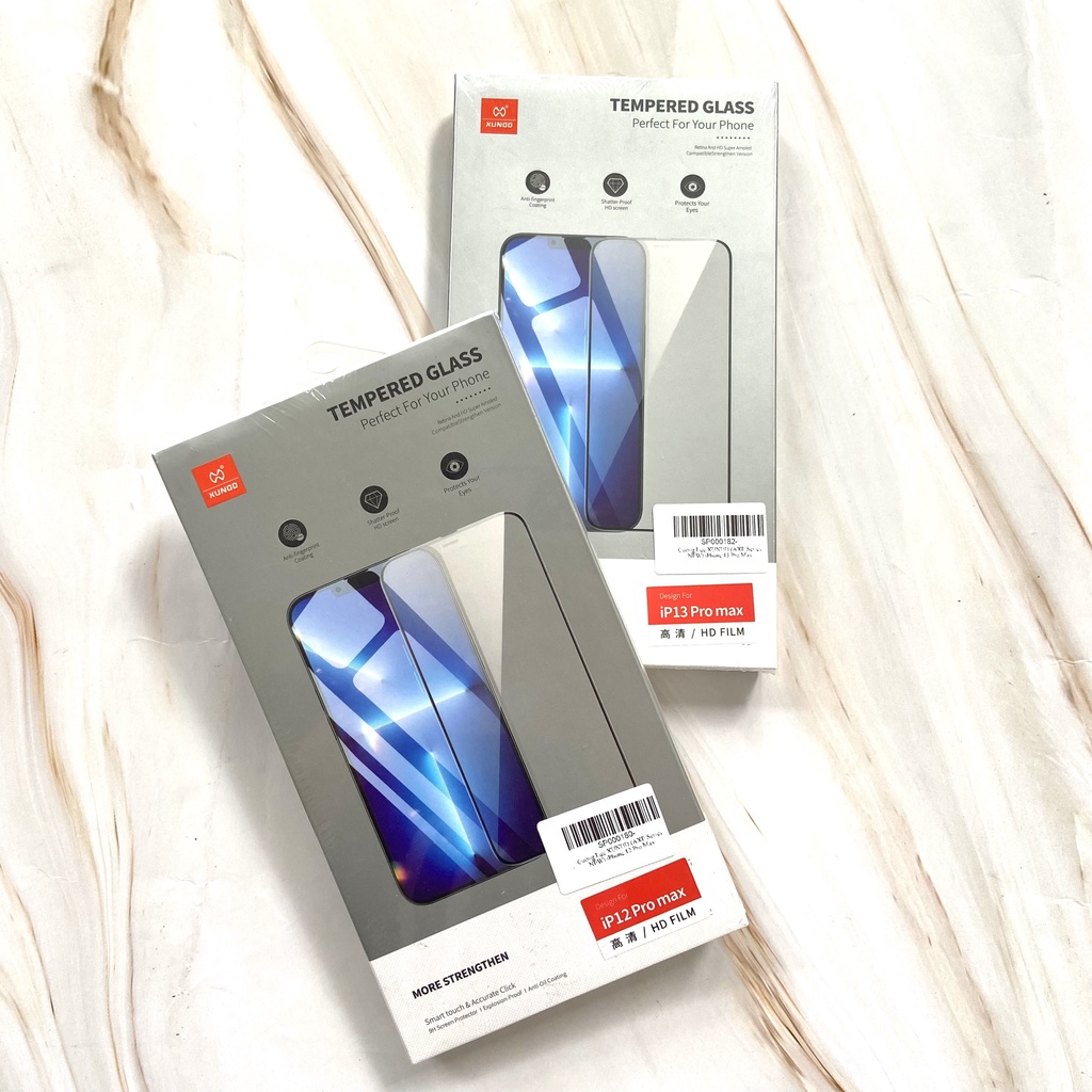 Cường Lực XUNDD iPhone 15/ 15 Pro/ 15 Plus/ 15 Pro Max/ 14/ 13/ 12/ 11 Series-Chống bụi màng loa,Kèm Khung Dán