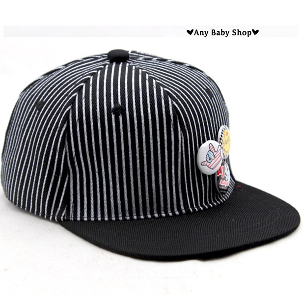 Mũ nón Hiphop Snapback cho bé trai và bé gái kiểu dáng bóng chày đính sticker gỗ 4 màu cực hot ❣❣ ❣❣