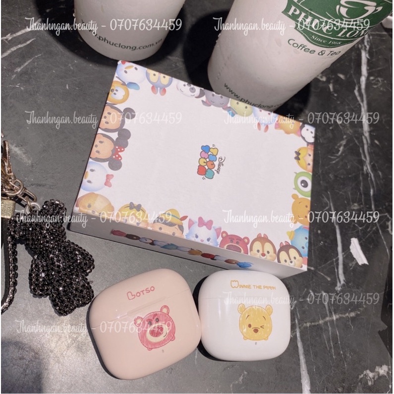 Tai Nghe Disney Gấu Pooh - Gấu Lotso Hồng Chính Hãng