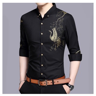 Áo Sơ Mi Nam Dài Tay - Họa Tiết Độc Lạ - Hàng Xuất Khẩu