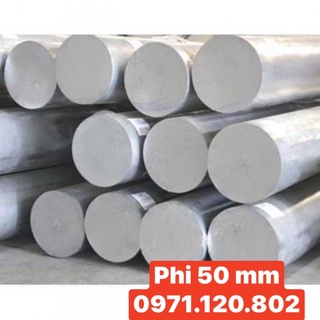 Nhôm cây tròn đặc phi 50mm dài 30cm - 50cm