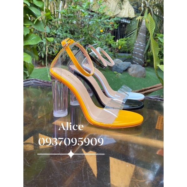 ( Hình thật ) Giày Dép Sandal Cao Gót Trụ Trong Mika 10P - Hàng VNXK Cao Cấp - Full Size 34-40