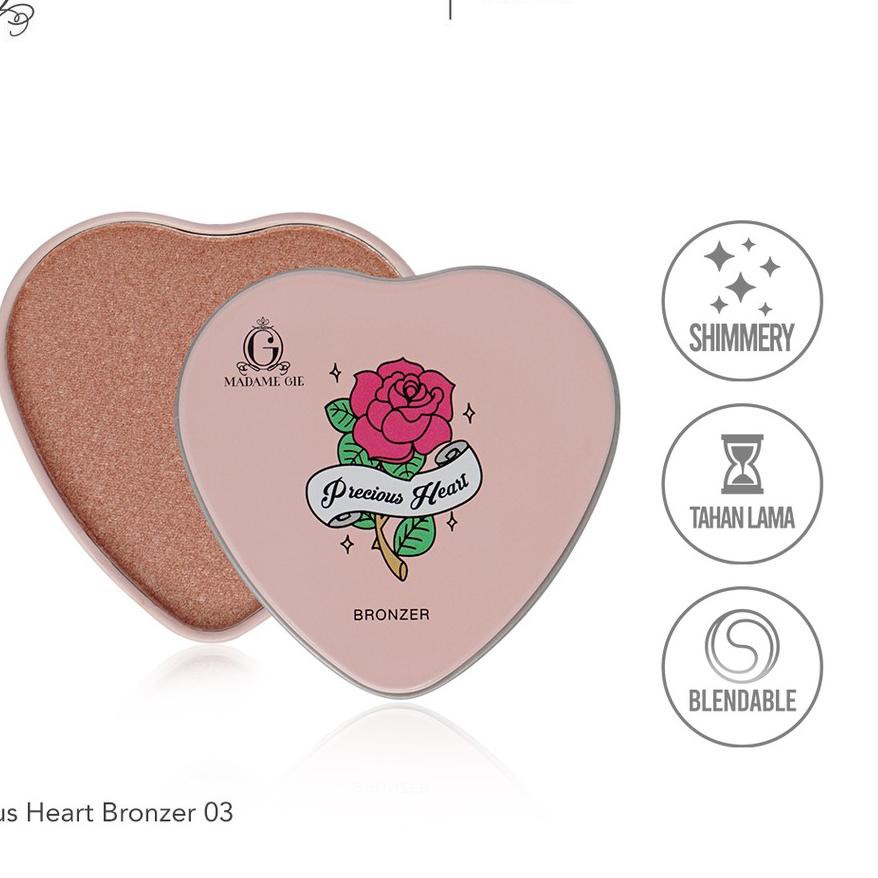 (hàng Mới Về) Phấn Trang Điểm Madame Gie Trái Tim Màu Đồng | BigBuy360 - bigbuy360.vn