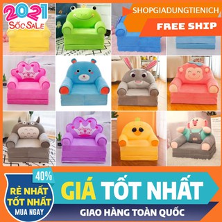 Ghế lười bông hình thú,sofa giường cho bé kt 50x120cm