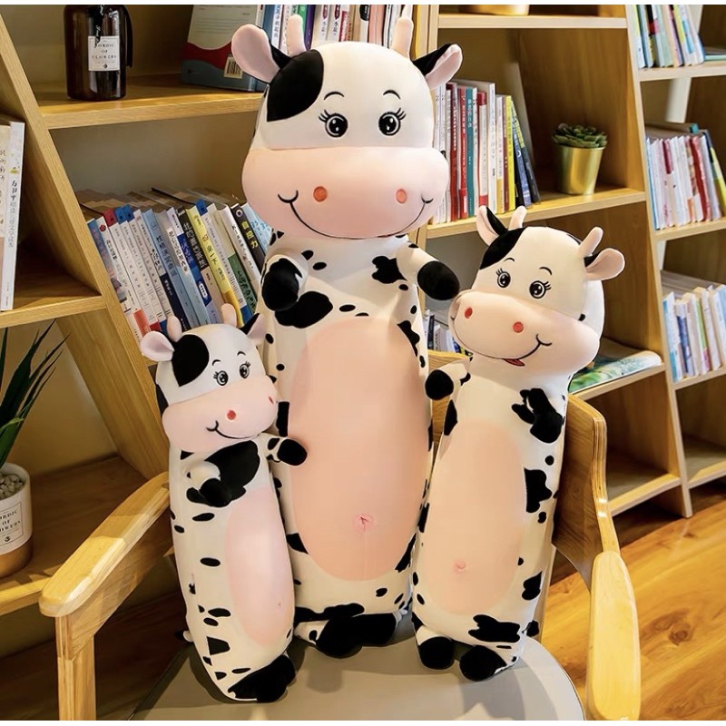 Gấu bông bò sữa ⚡RẺ VÔ ĐỊCH⚡Bò Sữa Bông Bông PP 3D tinh khiết an toàn cho trẻ nhỏ