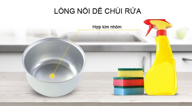 Nồi cơm điện Sharp 1 lít KS-11EV- trưng bày , chính hãng 100% , lòng nồi chống dính