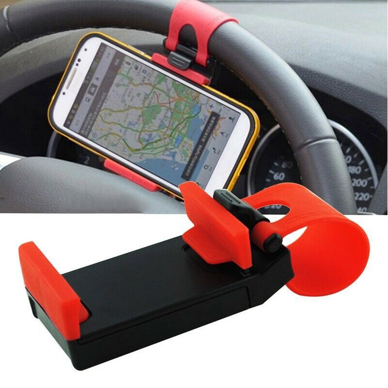 Giá đỡ điện thoại trên ô tô gắn vô lăng tiện lợi | BigBuy360 - bigbuy360.vn