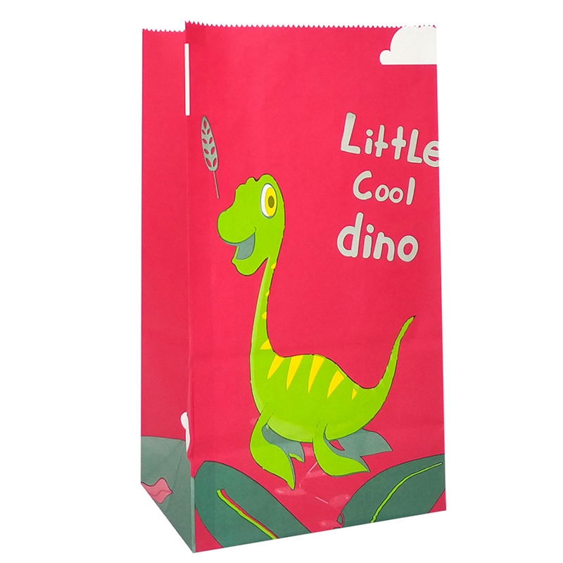 Set 10 túi đựng kẹo hình khủng long T-Rex ngộ nghĩnh đáng yêu cho trẻ em