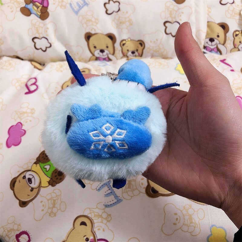 Móc Khóa Búp Bê Nhồi Bông Tcho-Tcho Trong Game Genshin Va Chạm Hilichurl