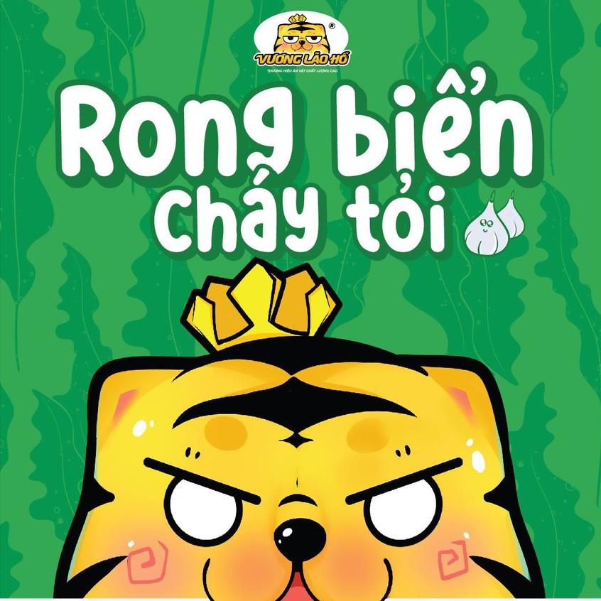 RONG BIỂN CHÁY TỎI 200GR đồ ăn vặt Hà Nội | VƯƠNG LÃO HỔ