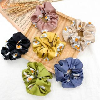 Cột tóc scrunchie hoa cúc♥️♥️♥️