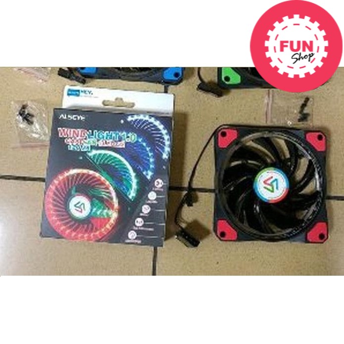 Hộp Quạt Tản Nhiệt Alseye Màu Xanh Lá 12cm