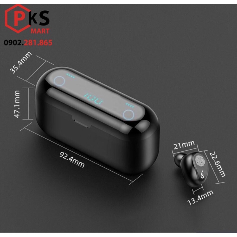 Tai Nghe Bluetooth Amoi F9 - F9Pro -F9-11 - S11 Nút Cảm ứng, Pin 280 giờ, Sạc Dự Phòng, Chống Nước, iphone, - PKSMART